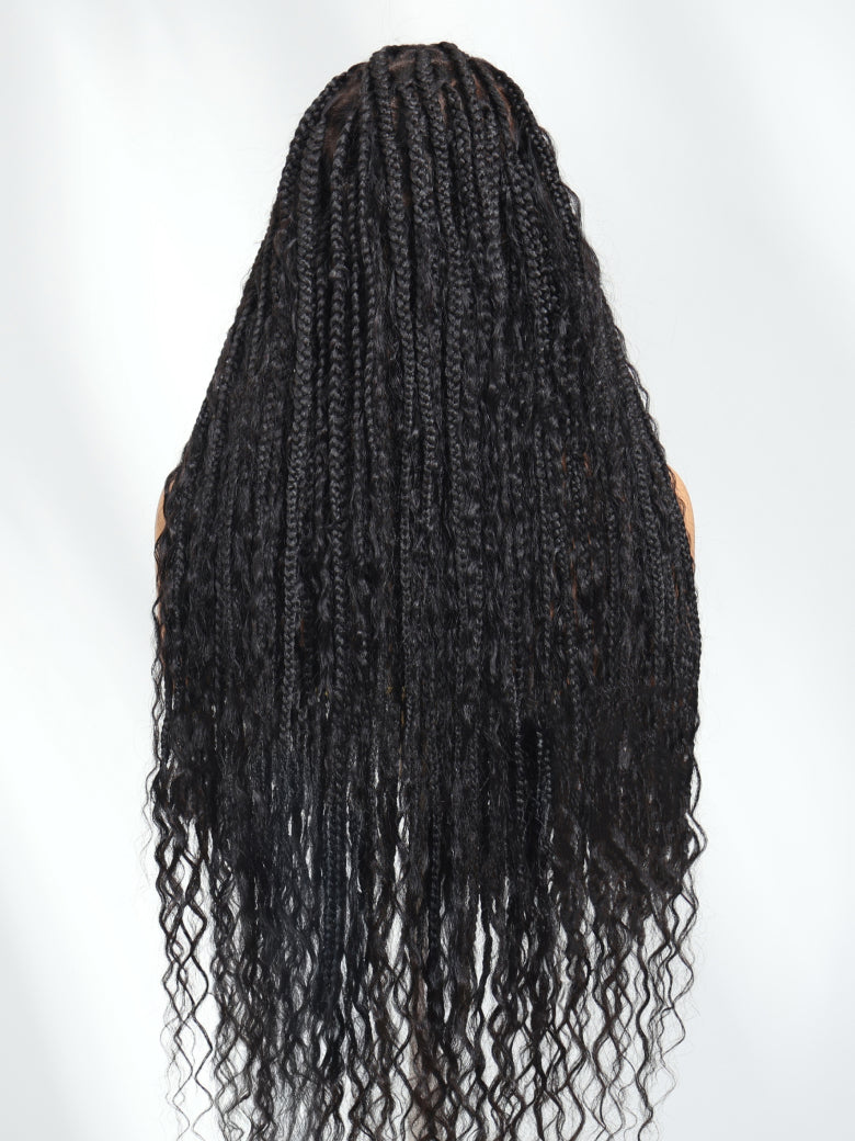 Sunber Full 360 Lace 200% Density Knotless boho box braid Wigs For Black Women Flash Sale