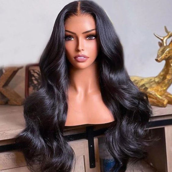 Sunber Hot Selling Body Wave 360 Lace Front Wig High Quality Human Hair Wigs 180% Density