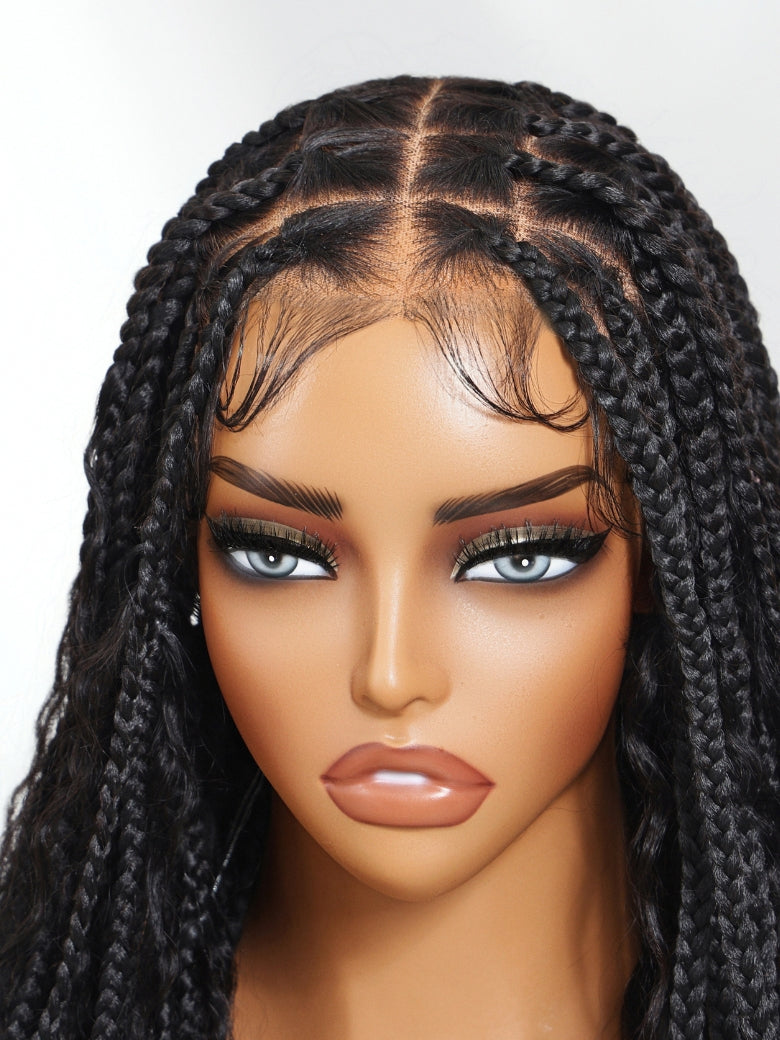 Sunber Full 360 Lace 200% Density Knotless boho box braid Wigs For Black Women Flash Sale