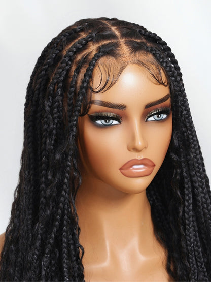 Sunber Full 360 Lace 200% Density Knotless boho box braid Wigs For Black Women Flash Sale