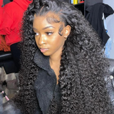 【24"=$94 28"=$125】Sunber Kinky Curly Skin Melt Lace Wigs Natural Hairline Lace Closure Wigs Flash Sale