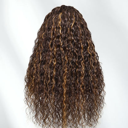 Extra 50% OFF | Sunber Sunber Piano Brown Highlight Curly 7x5 Bye Bye Knots Pre Cut Lace Wig With Invisi Drawstring