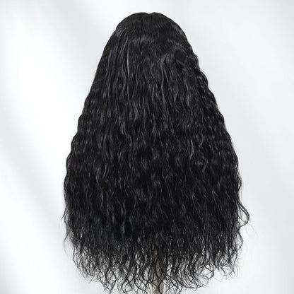 Sunber Breezy Wet Wave 13x4 Pre Everything Lace Frontal Loose Wave Natural Black Wig With Invisi Drawstring Flash Sale