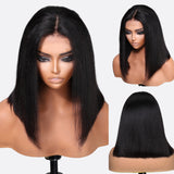 Sunber $100 Off Blunt Cut Bob 6*4.75 Pre-Cut Lace Wigs 13*4 Lace Frontal Human Hair Wig Pre-plucked