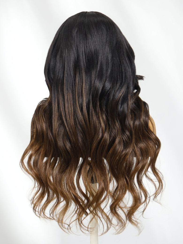 Sunber Glueless Chestnut Brown Yaki Straight Wave Wig Upgrade New V Part Wig Yaki Straight No Leave Out Protective Styles Flash Sale