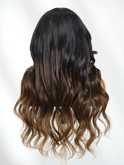 Sunber Glueless Chestnut Brown Yaki Straight Wave Wig Upgrade New V Part Wig Yaki Straight No Leave Out Protective Styles Flash Sale