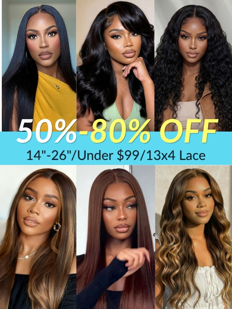 26inch=$99| Sunber 7x5/13x4 Put On And Go Lace Wigs VIP Member Summer Flash Sale