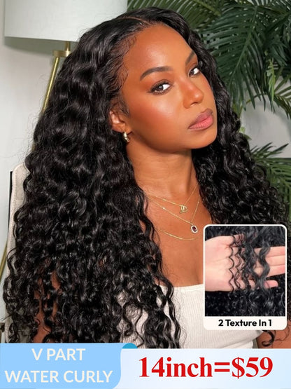 Low To $59 Sunber Jerry Curly 7x5 Pre Cut Lace Human Hair Glueless Wigs $100 Off