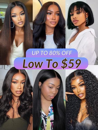 Low To $59 丨 Sunber Pre Everything Put On And Go Lace Wigs Vip Member Flash Sale