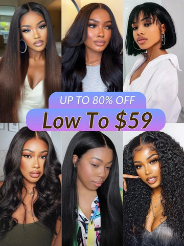 Low To $59 丨 Sunber Pre Everything Put On And Go Lace Wigs Vip Member Flash Sale