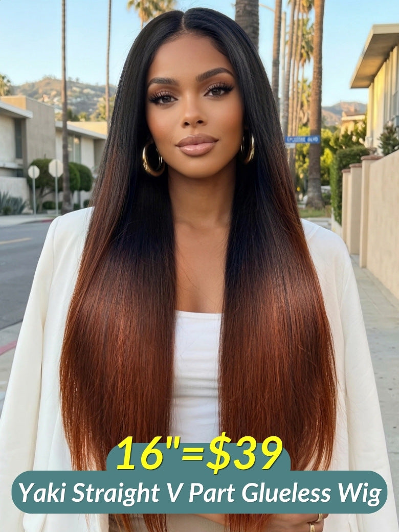 16inch From $39 Sunber 7x5/13x4 Pull & Go Glueless Wigs Limited Stock VIP Member Flash Sale