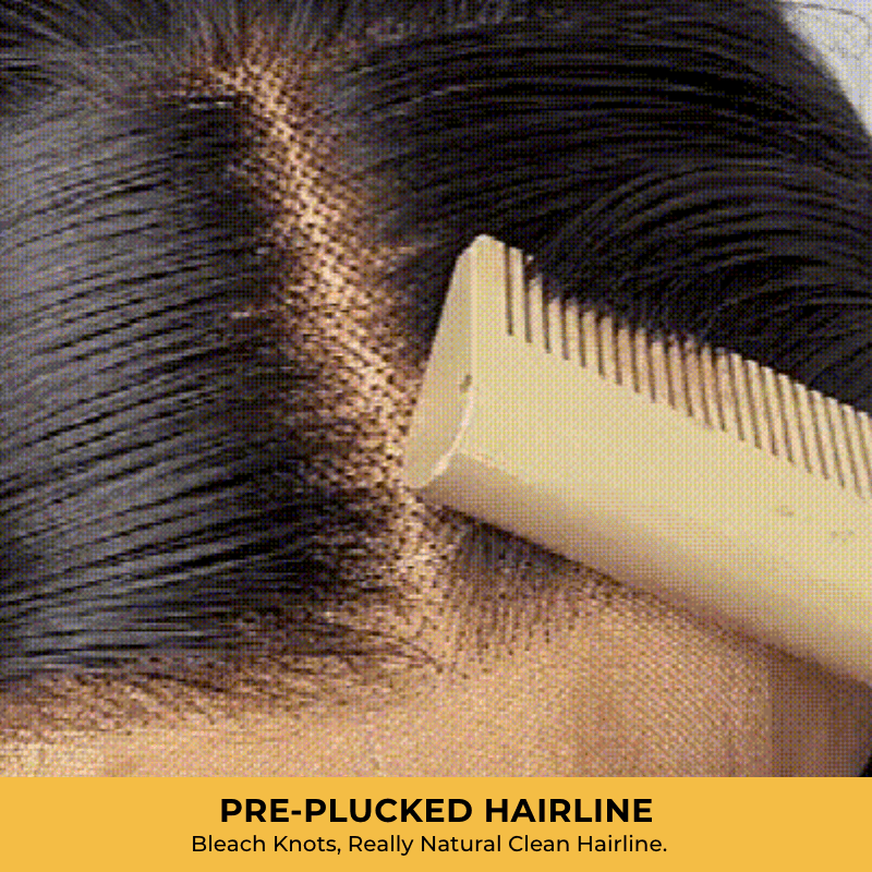 pre-plucked hairline bleached knots natural hairline