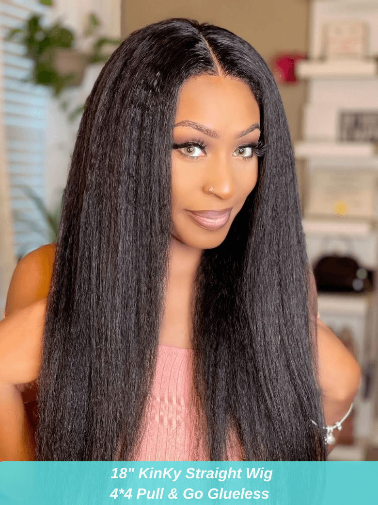 LOW TO $59丨4*4 Pre-Cut Lace/7*5 Bye-Bye Knots/ 13*4 Pre-Everything Human Hair Wig Limited Stock Vip Member Flash Sale