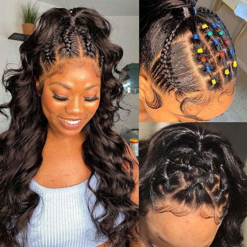 Sunber Body Wave Real Tangle-Free Transparent Lace Wig Pre-Cut Lace Human Hair