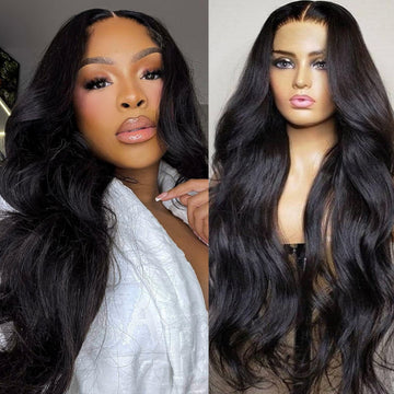 Sunber Affordable 5x5 HD Bye Bye Knots Body Wave Pre-cut Lace Wig With Invisi Drawstring