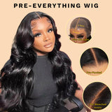 [20"=$169] Flash Sale Sunber Affordable Pre-plucked Lace Frontal Wigs Body Wave Human Hair Glueless Pre-cut Lace Closure Wig