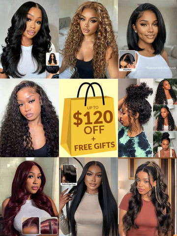 All Wigs $120 OFF| 7*5 Bye Bye Knots / 13*4 Pre Everything Glueless Wigs Flash Sale VIP Exclusive Offer