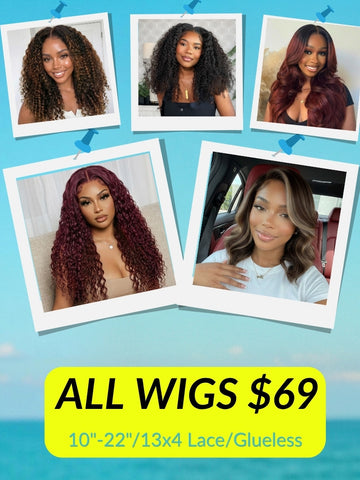 All Wigs $69| Sunber 6wigs Style from 14