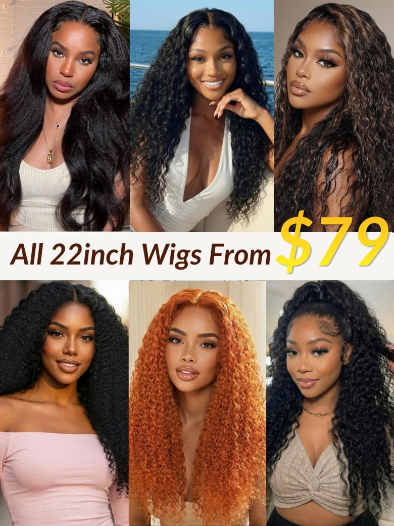 All 22inch From $79 Sunber 7x5/13x4 Lace Wigs Flash Sale Limited Stock For Vip Member