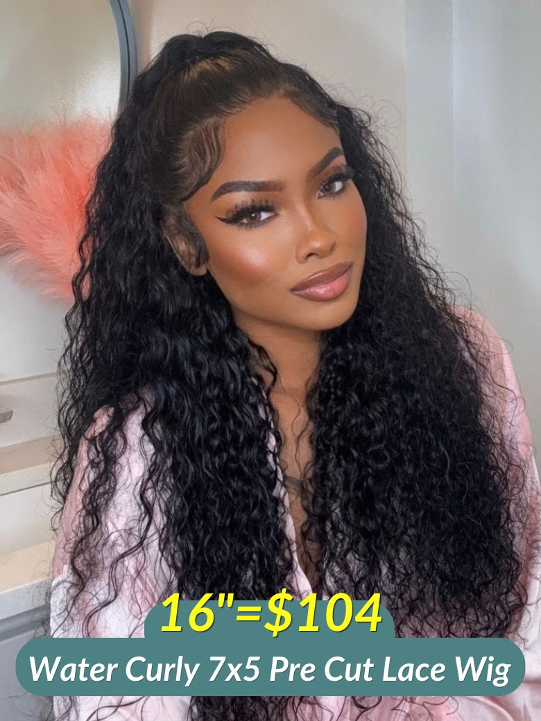 16inch From $39 Sunber 7x5/13x4 Pull &amp; Go Glueless Wigs Limited Stock VIP Member Flash Sale
