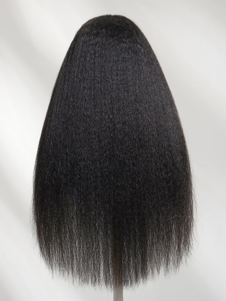 Flash Sale Sunber Kinky Straight EasiContour™ V Part Glueless Wigs 150%/180% Density Human Hair With Invisi Drawstring
