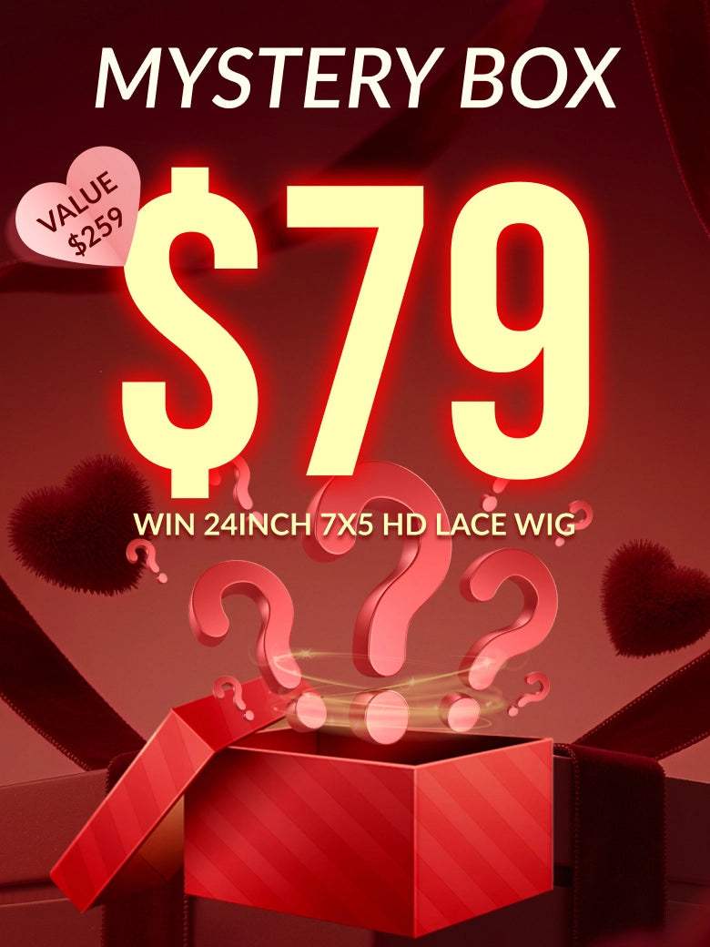 Sunber $79 Mystery Box Win24 inch 7X5 hd Lace Wig Value $259 Flash Sale