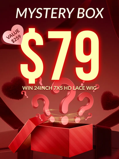 Sunber $79 Mystery Box Win24 inch 7X5 hd Lace Wig Value $259 Flash Sale