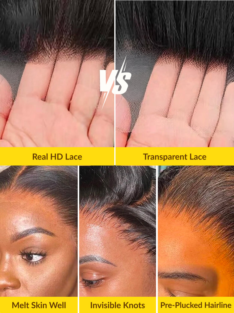Sunber 5x5 HD Jerry Curly Natural Black Pre Cut Lace Wig With Invisi Drawstring