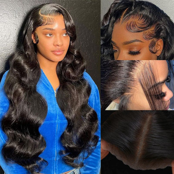 Extra 70% OFF | Sunber Deep Parting 7×5 Bye Bye Knots Pre-Cut Lace  Body Wave Wig Human Hair