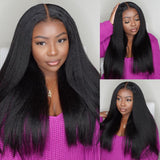 BOGO Sunber Kinky Edge 13X4 Lace Front Wigs Kinky Straight Wigs With Baby Hair Big Sale