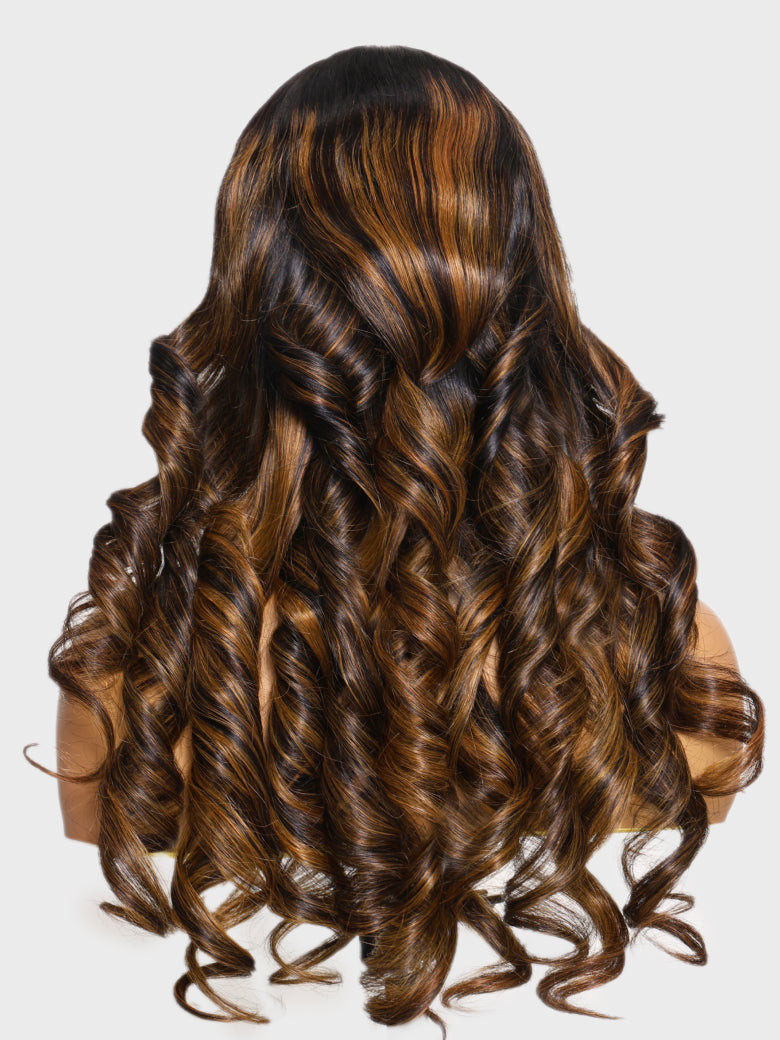 Extra 50% OFF | Sunber 13x4/ 7x5 Pre Cut Balayage Highlight Body Wave Lace Wigs With Invisi Drawstring