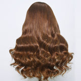 Chocotale brown mixed honey blonde lace wig