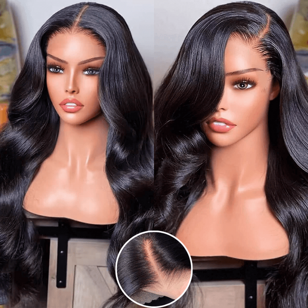 Extra 70% OFF | Sunber Deep Parting 7×5 Bye Bye Knots Pre-Cut Lace  Body Wave Wig Human Hair
