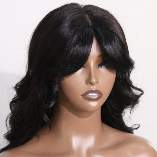 Clip In Forehead Natural Seamless Oblique Bangs