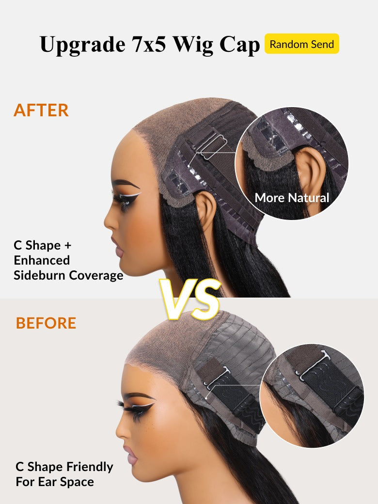 Sunber 7x5 Bye Bye Knots Jerry Curly Pre-Cut Lace Human Hair Wigs(test)