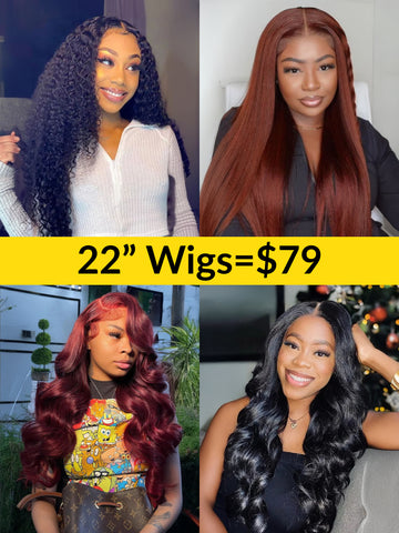 22”=$79 Crazy Flash Sale All Kinds Of Wigs Limited Stock Sale Vip Member