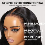 Sunber Water Wave 13x4 Pre Everything Lace Frontal Glueless Pre Cut Put On And Go Human Hair Short Bob Wig Flash Sale