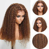 Kinky Curly Human Hair lace wig