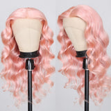 Sunber Pastle pink colored wig