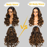 Flash Sale Sunber Highlight Balayage 3D Body Wave 7x5 Bye Bye Knots Lace Closure Wigs Shadow Root Wigs With Baby Hair
