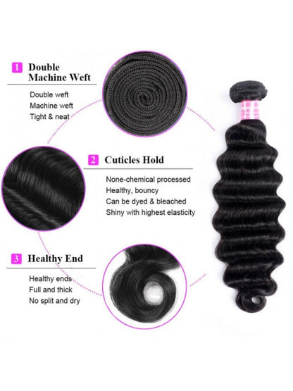 Sunber Hair 3 Bundles Loose Deep Wave Hair Bundles On Sale 12-26 Inch 100% Human Hair