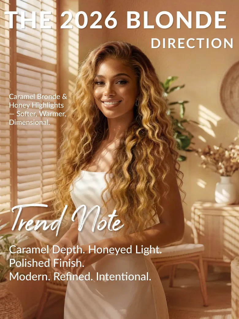 Sunber Water Wave Honey Blonde Highlighted 13x4 Pre Everything Lace Frontal Wig With Invisi Drawstring