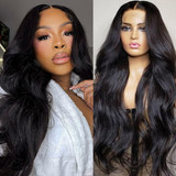 Sunber Body Wave Full Lace Wig With Pre Plucked Invisible 180% Density Human Hair Wig