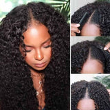 $169=3 Wigs|13*4 Lace Jerry Curly Wig+4*0.75 T Lace Straight Wig+U Part Curly Wig Flash Sale