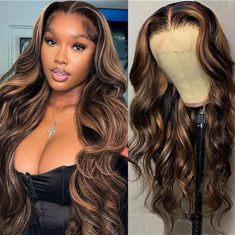 Sunber $100 Off Balayage Highlight 13x5 T Part Lace Front Wig Body Wave Wigs