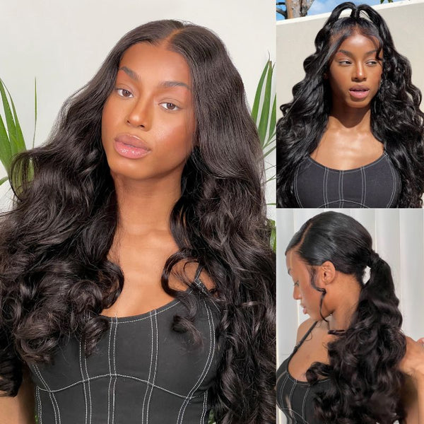 Sunber 6x4.75/ 7x5 Pre-Cut Lace Put On And Go Wigs Body Wave Pre-Plucked Hairline Beginner Friendly