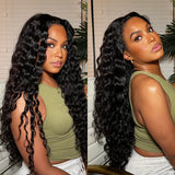 Flash Sale High-Quality Wet and Wavy Lace Front Wigs Water Wave Human Hair Wigs