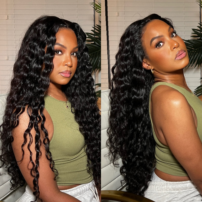 Flash Sale High-Quality Wet and Wavy Lace Front Wigs Water Wave Human Hair Wigs