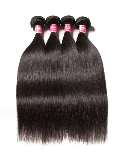 Sunber Hair Peruvian Straight Hair 4 Bundles New Remy Human Hair Weave