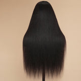 Sunber Yaki Straight 7x5 Bye Bye Knots Lace Wear and Go Closure Wig With Bleach Knots